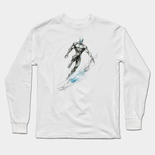 MINIMAL SILVER SURFER Long Sleeve T-Shirt